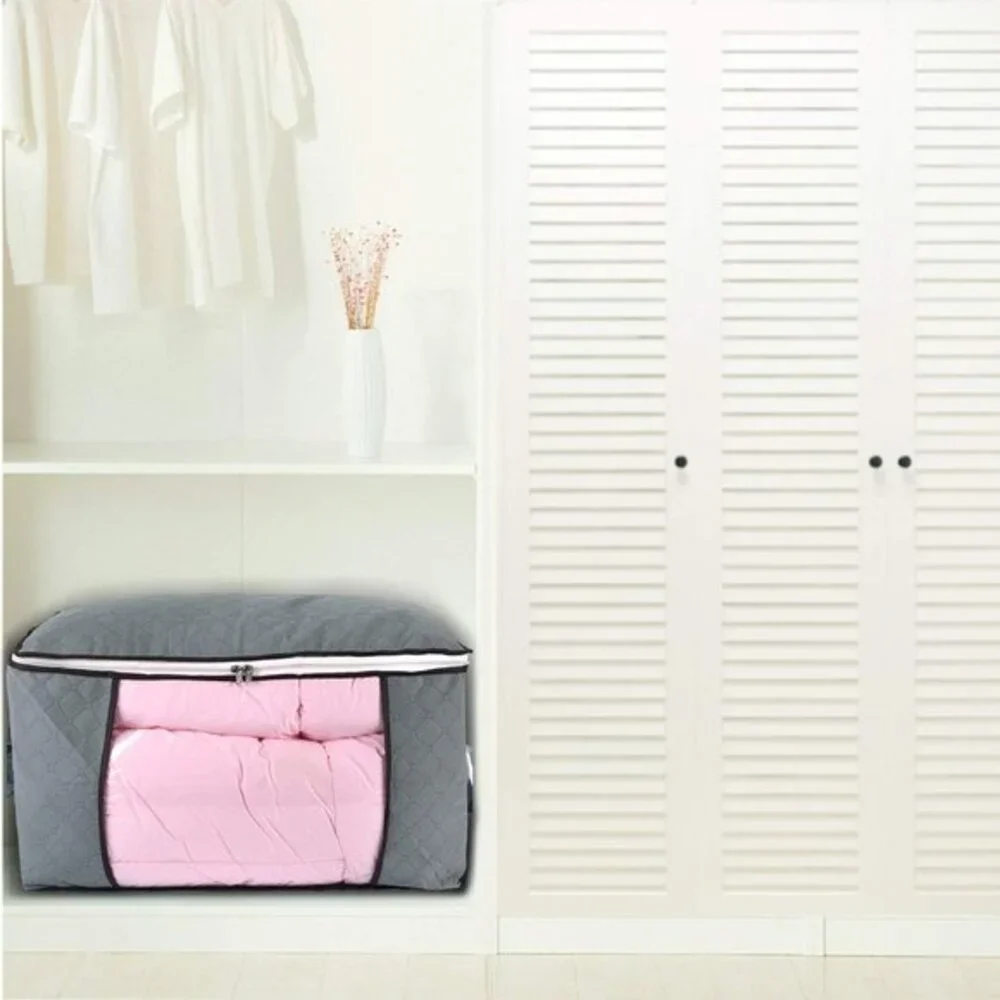 Jumbo Zippered Storage Bag for Closet King Comforter, pillow, quilt, bedding, Cl